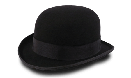 Chapéu de Feltro, modelo chaplim, composição em 100% pura Lã, estilo retrô, unissex, com feltro especial na cor preta. Entrega em todo o Brasil.