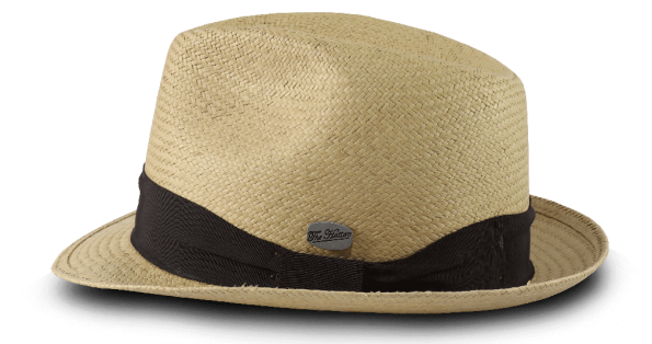 Chapéu Panamá Aba Curta, modelo clássico com fios medios, unissex, com palha especial trançada a mão na cor natural. Entrega em todo o Brasil.